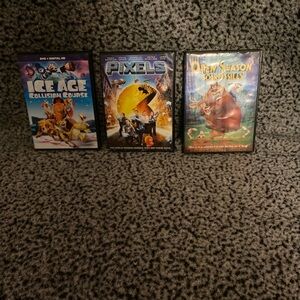 Ice Age, Pixels & Open Season DVD Bundle - Multi-Color Covers